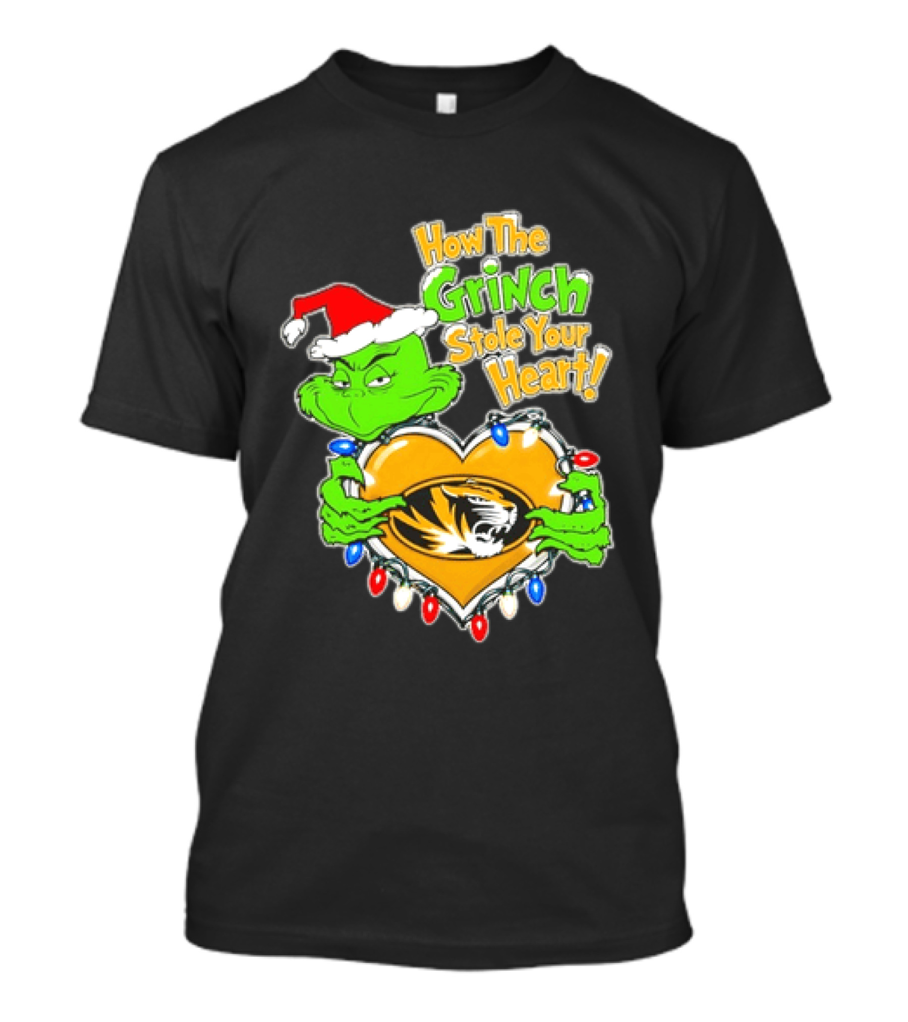 How The Grinch Stole Your Heart Missouri Tigers Christmas 2026 T-Shirt