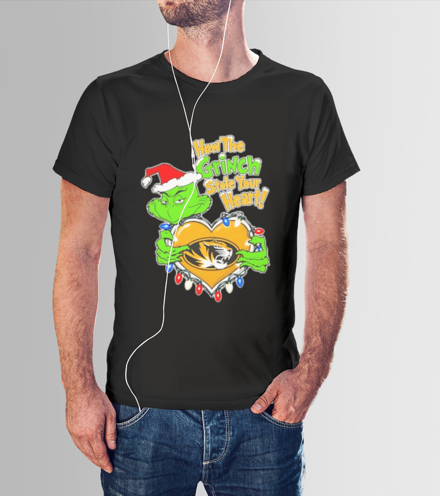 How The Grinch Stole Your Heart Missouri Tigers Christmas 2026 T-Shirt
