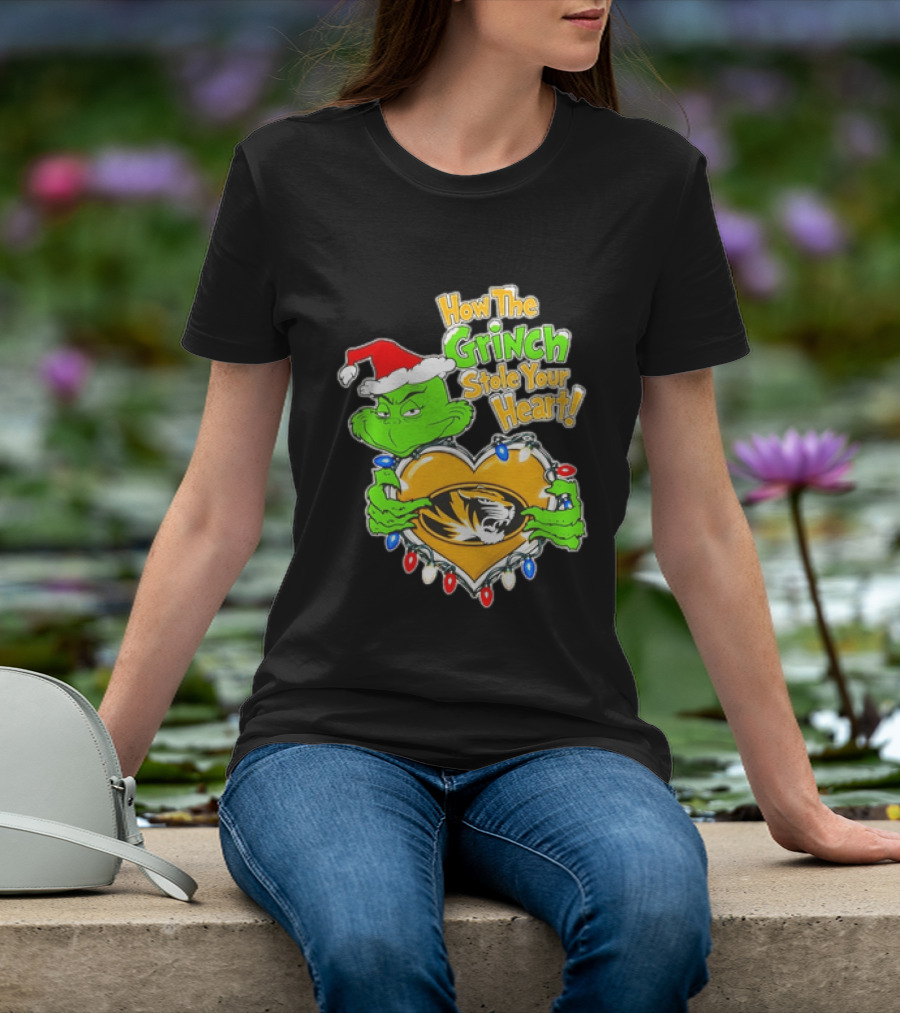 How The Grinch Stole Your Heart Missouri Tigers Christmas 2026 T-Shirt