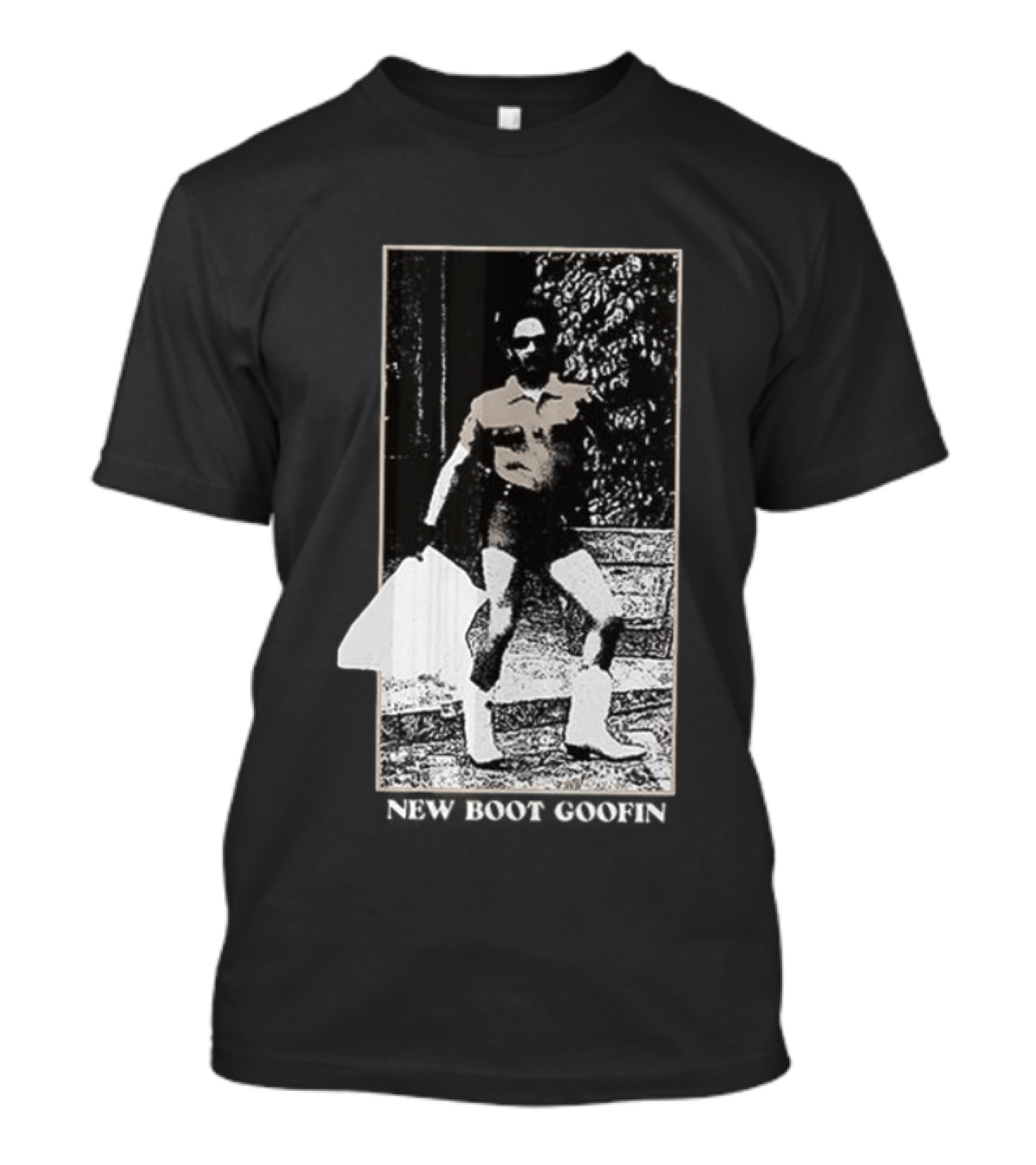 New Boot Goofin Comedy Central 2 Sided Retro Cowboy Boot Humor T-Shirt