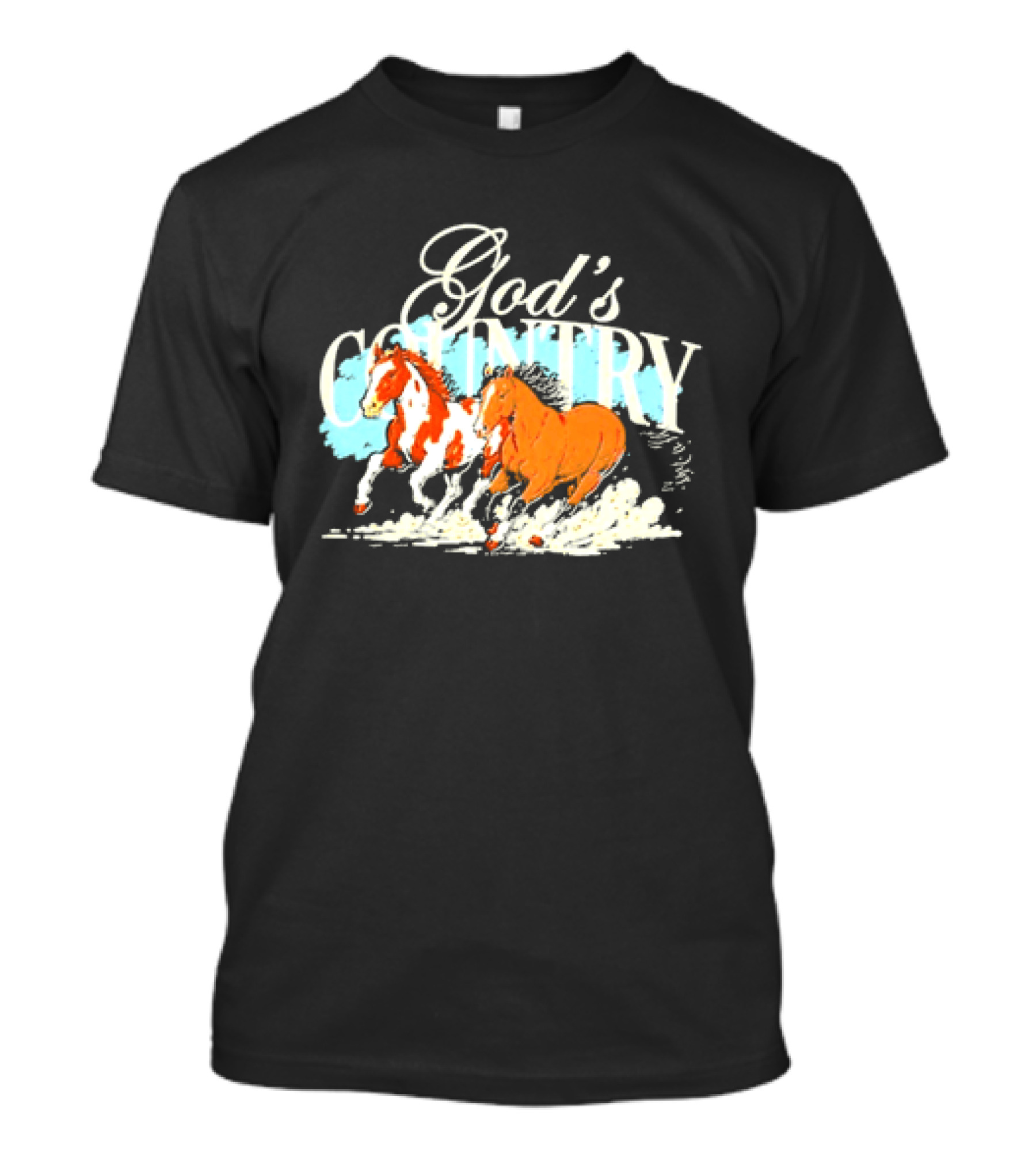 God's Country Horses Western Equestrian T-Shirt