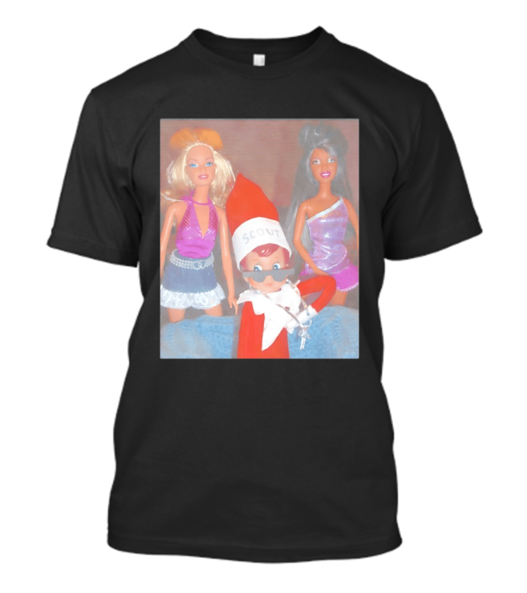 Scout Elf Barbie Christmas Club Party T-Shirt