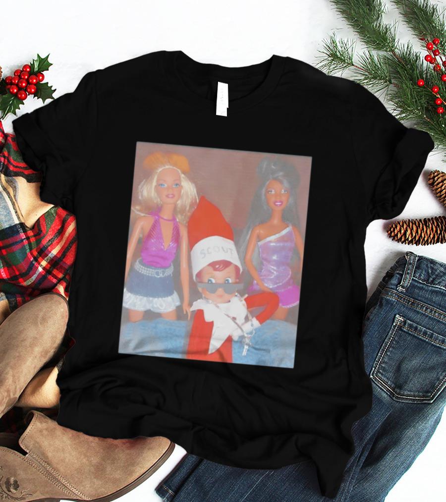 Scout Elf Barbie Christmas Club Party T-Shirt