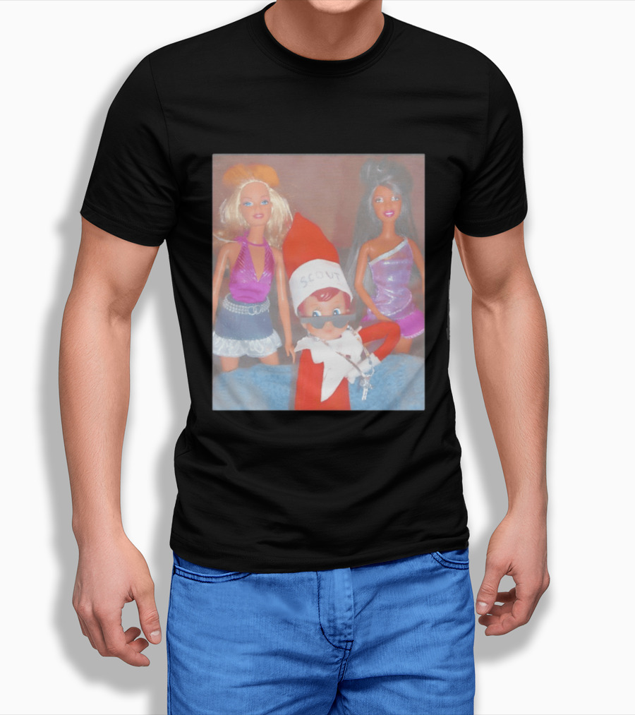 Scout Elf Barbie Christmas Club Party T-Shirt