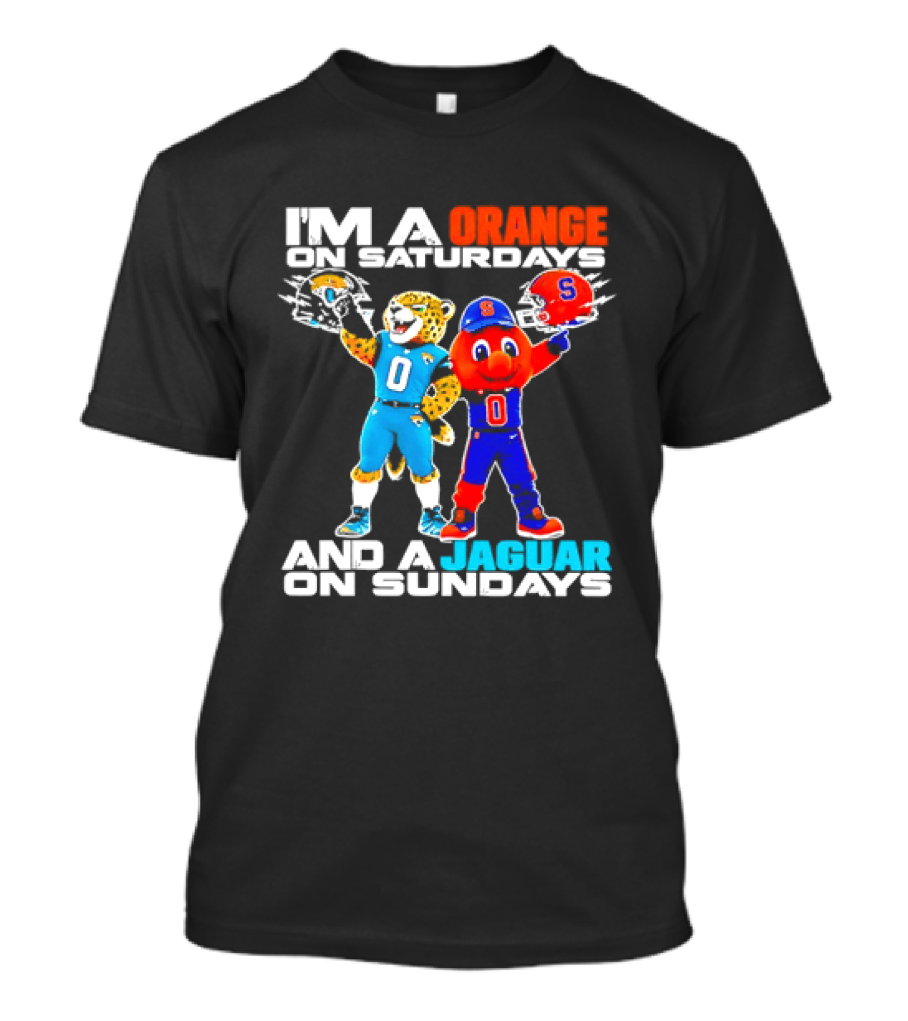 Syracuse Orange Saturdays Jacksonville Jaguars Sundays Fan 2026 T-Shirt