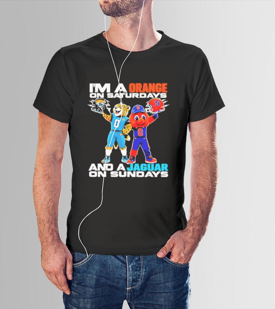 Syracuse Orange Saturdays Jacksonville Jaguars Sundays Fan 2026 T-Shirt