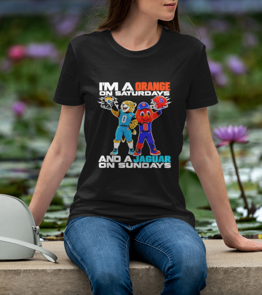 Syracuse Orange Saturdays Jacksonville Jaguars Sundays Fan 2026 T-Shirt