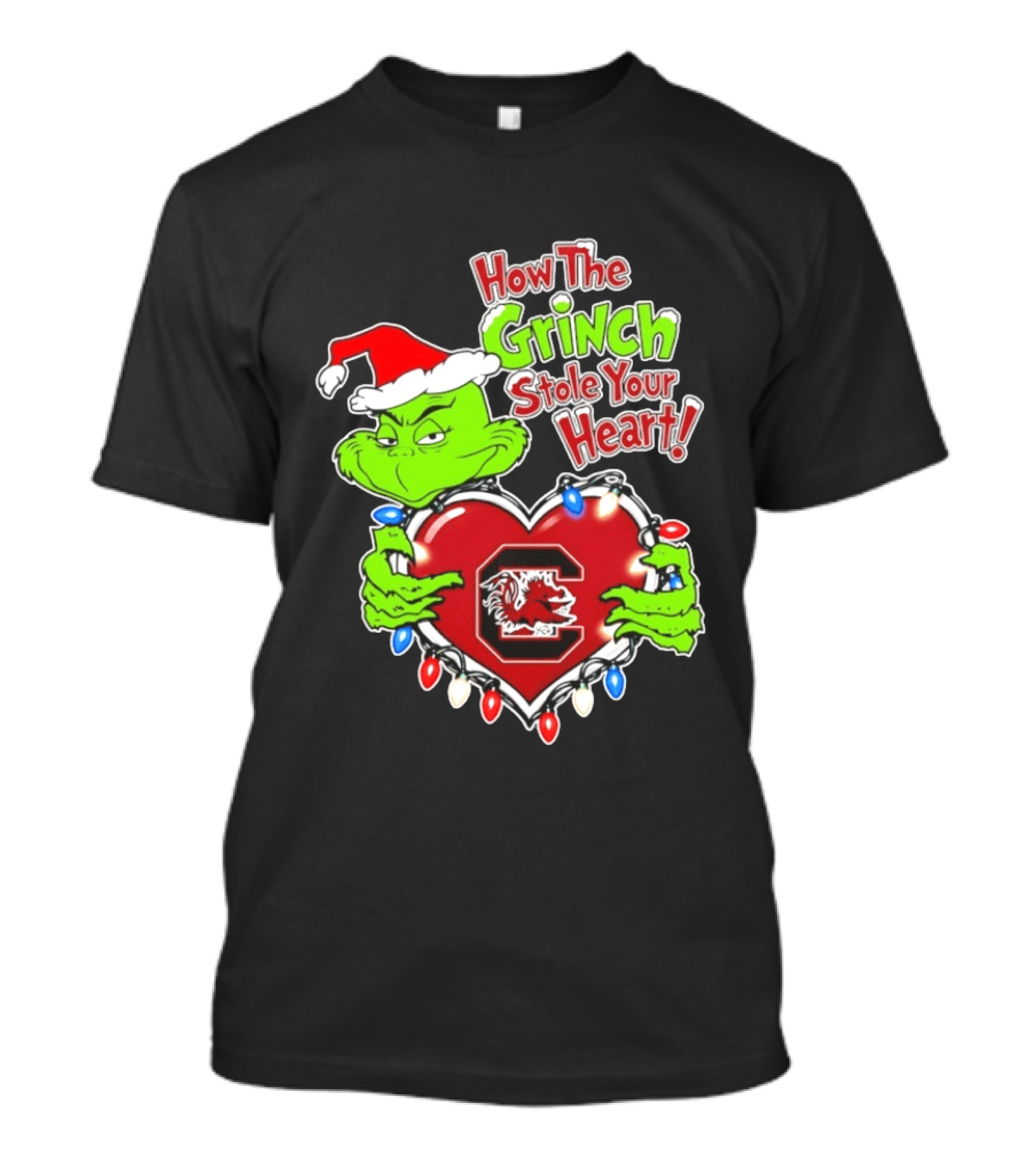 South Carolina Gamecocks How The Grinch Stole Your Heart Christmas 2026 T-Shirt