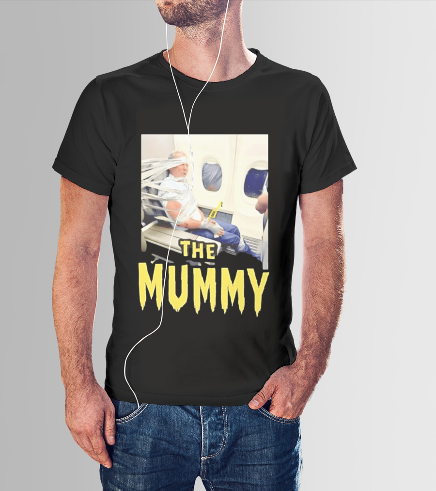 The Mummy Airplane Tape Duct Layne Arthur Lundeen T-Shirt