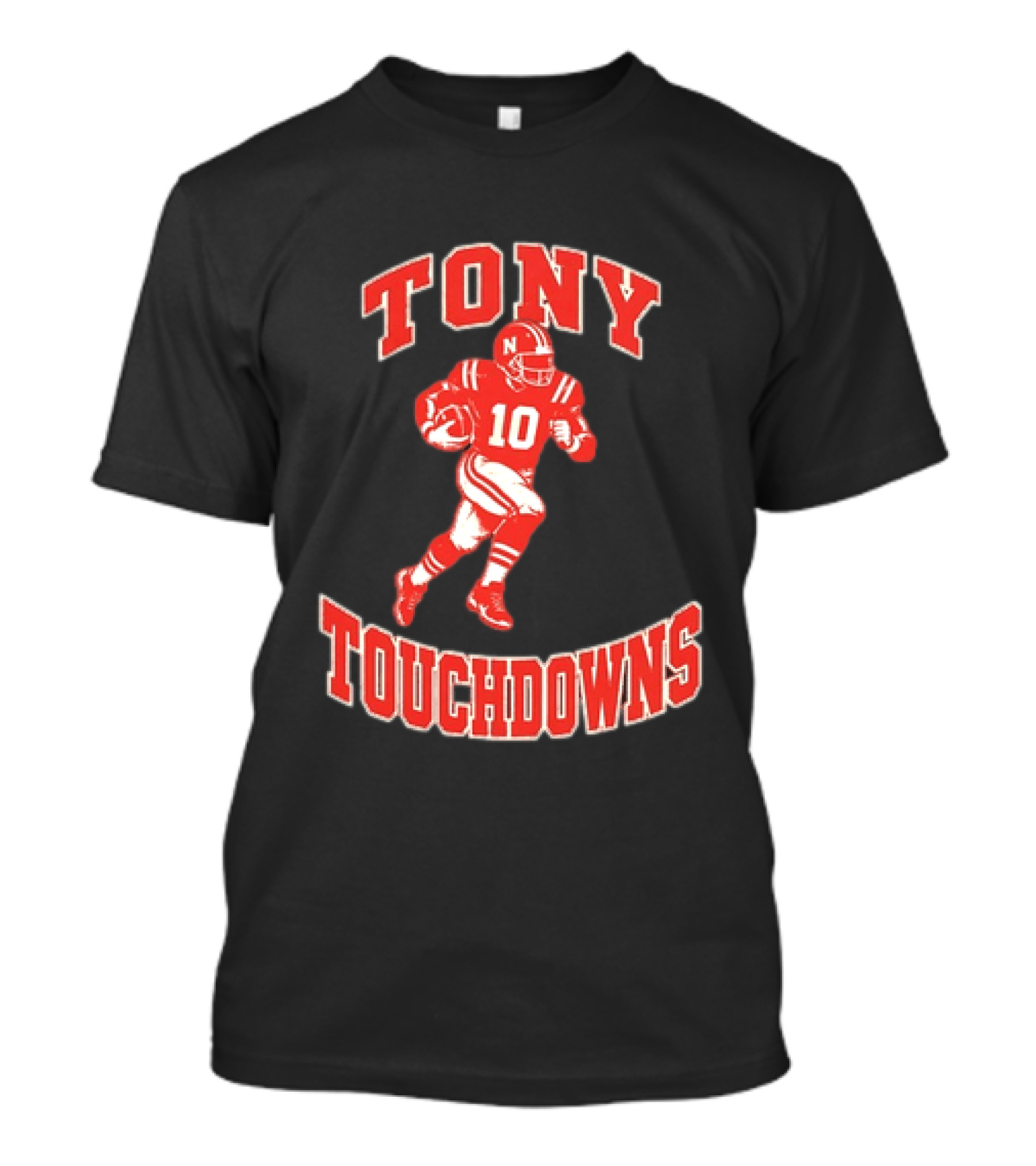 Tony Touchdowns Nebraska Cornhuskers Football Player Jersey 10 T-Shirt