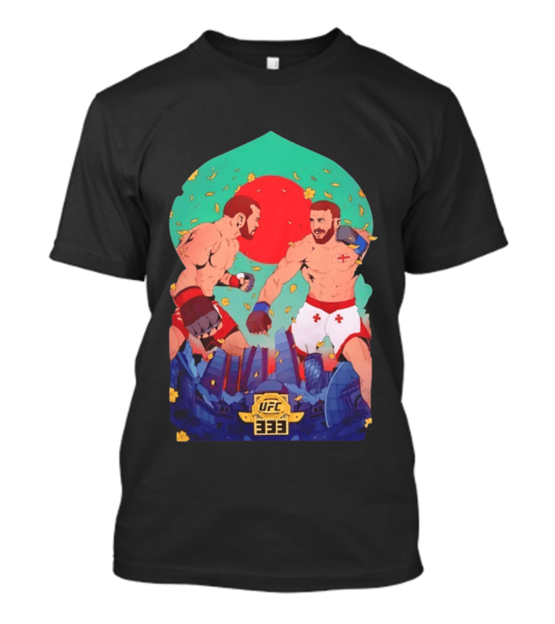 UFC 333 Co Main Event Fighter Showdown Martial Arts Series T-Shirt