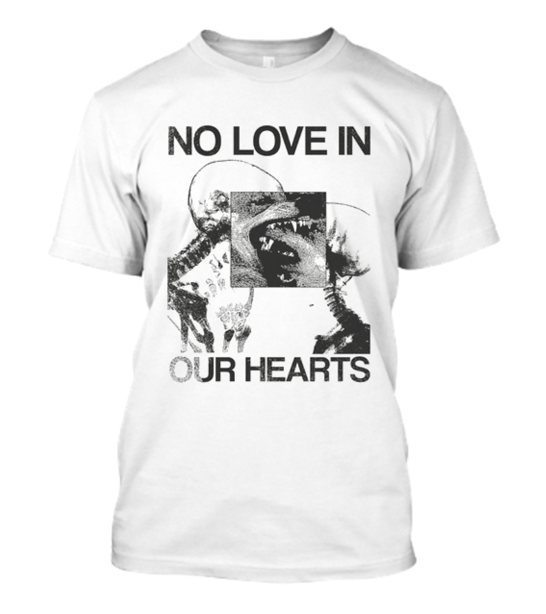No Love In Our Hearts Abstract Floral T-Shirt