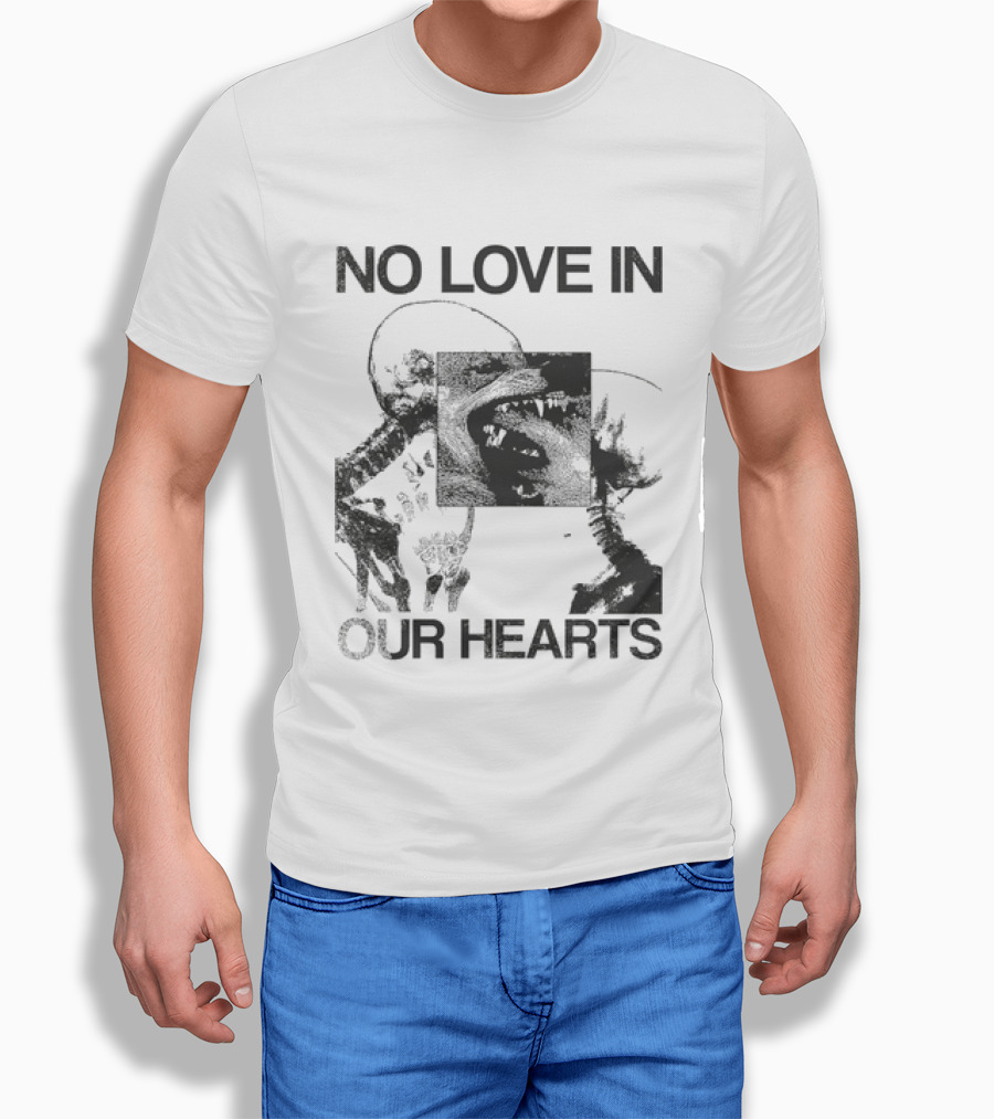No Love In Our Hearts Abstract Floral T-Shirt