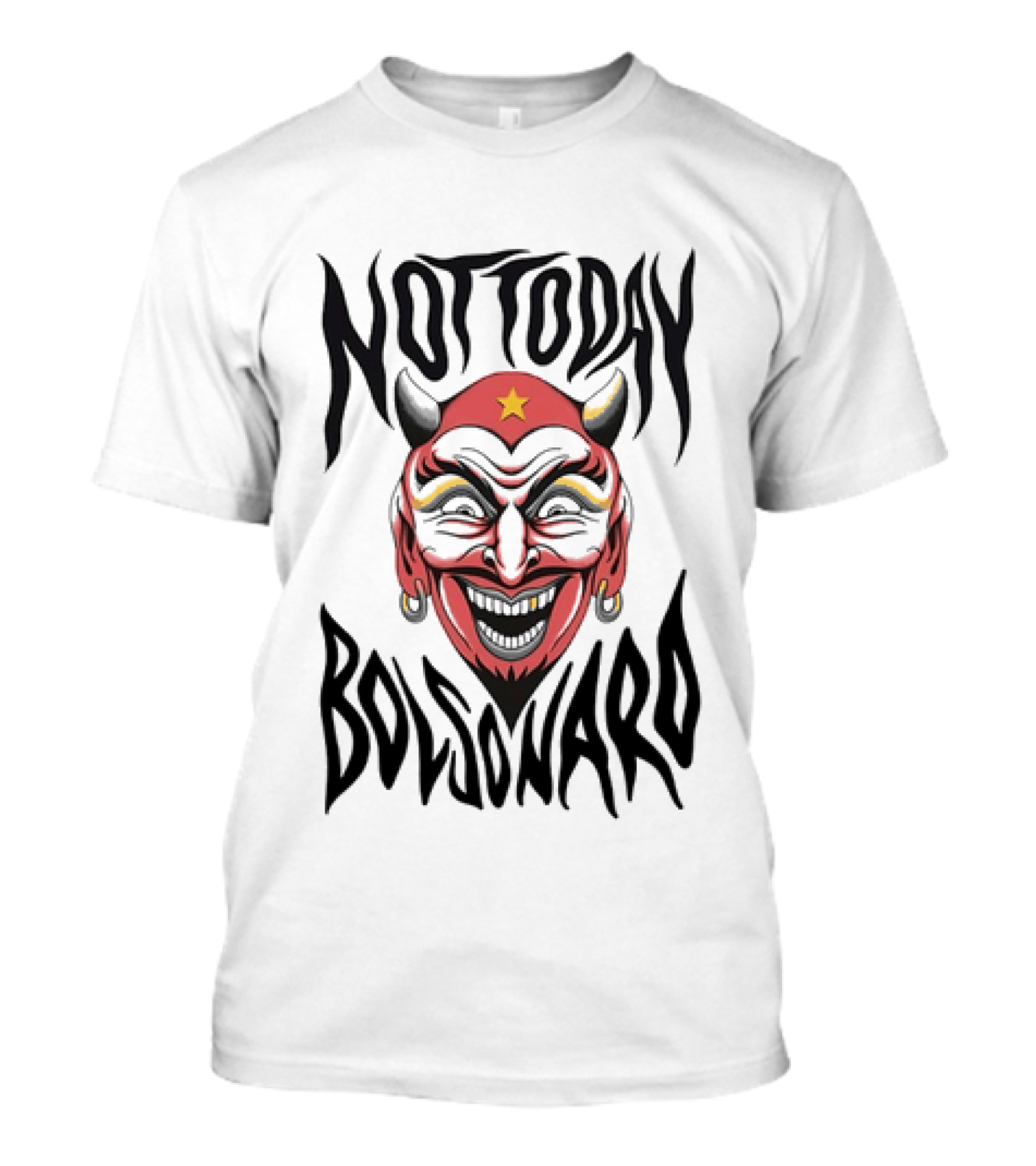 Not Today Bolsonardo Devil Mask Brazil T-Shirt