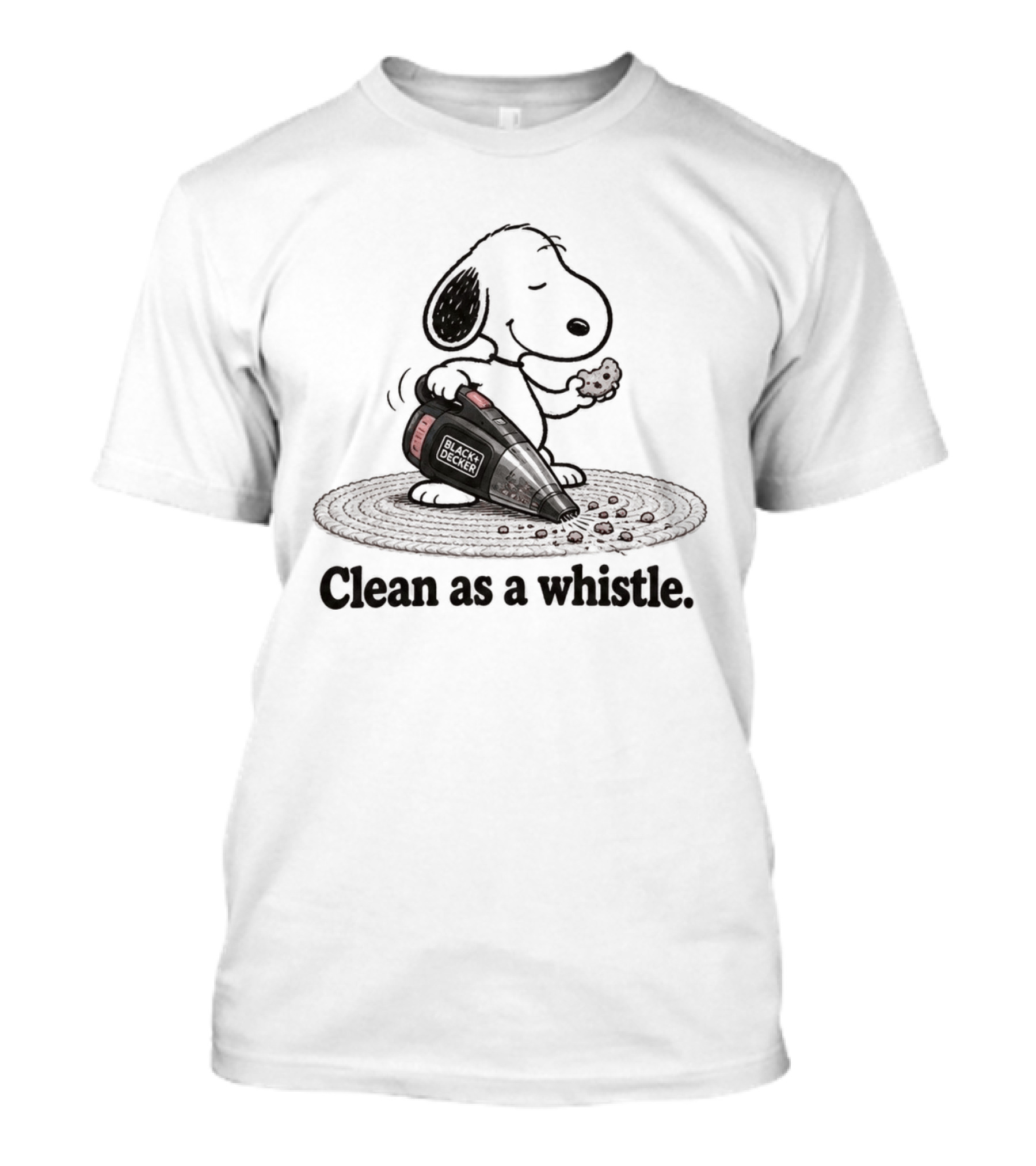 Snoopy Black & Decker Clean As A Whistle Dust Strikes Back T-Shirt