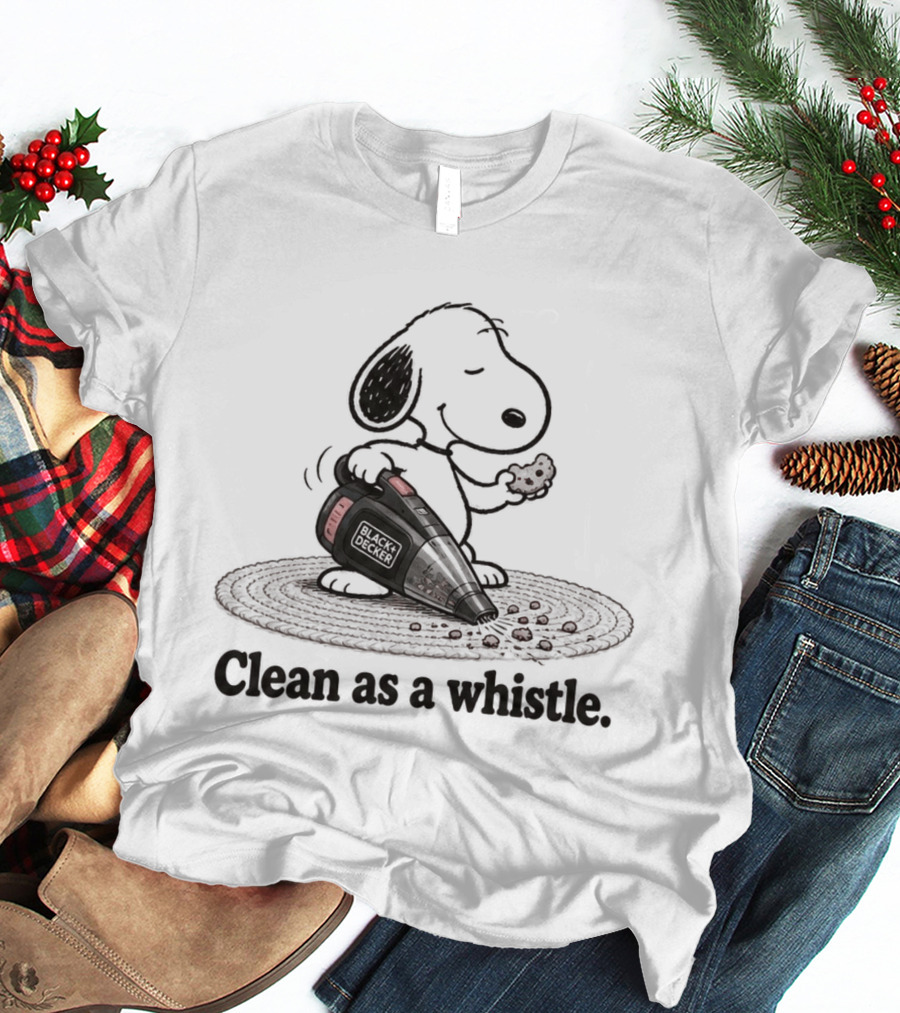 Snoopy Black & Decker Clean As A Whistle Dust Strikes Back T-Shirt