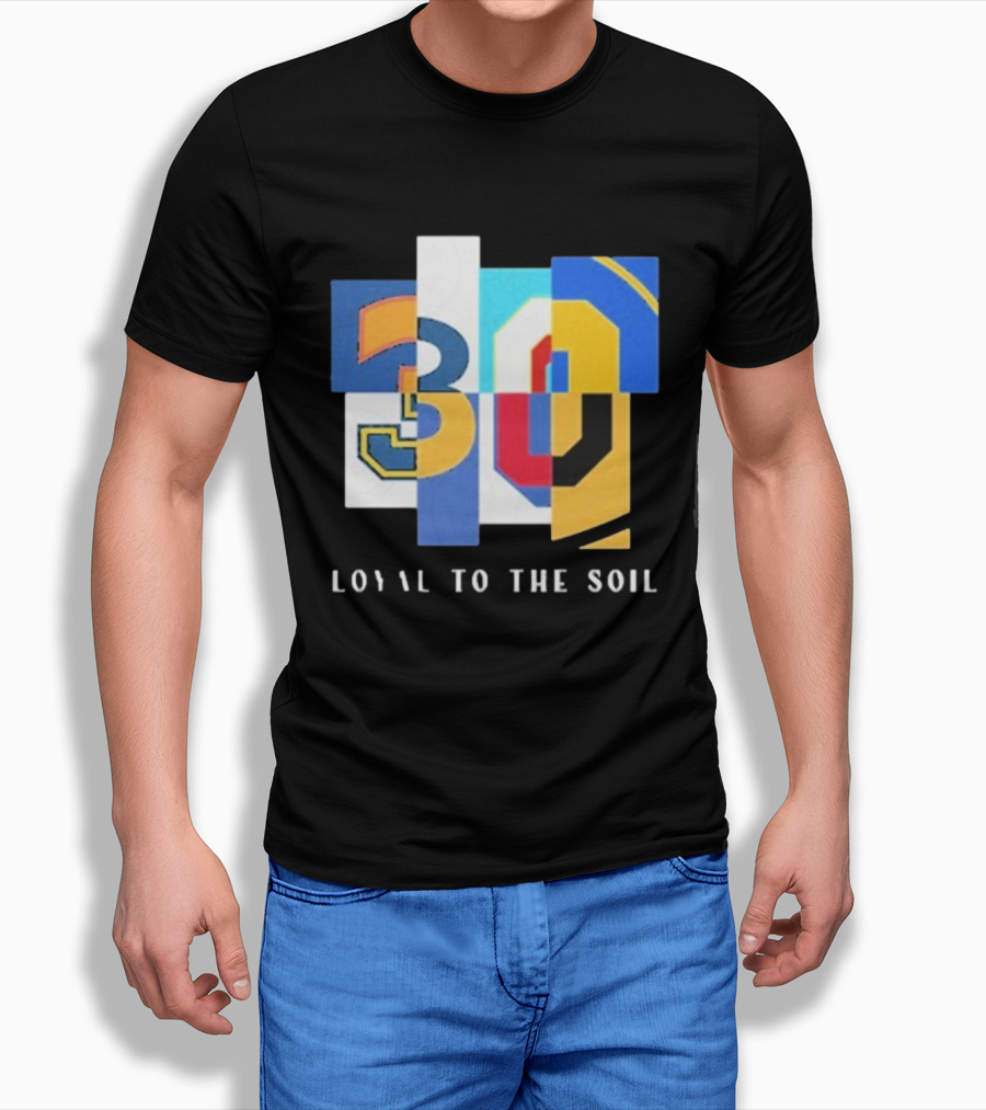 30 Loyal To The Soil Sports-Inspired Patchwork Style T-Shirt