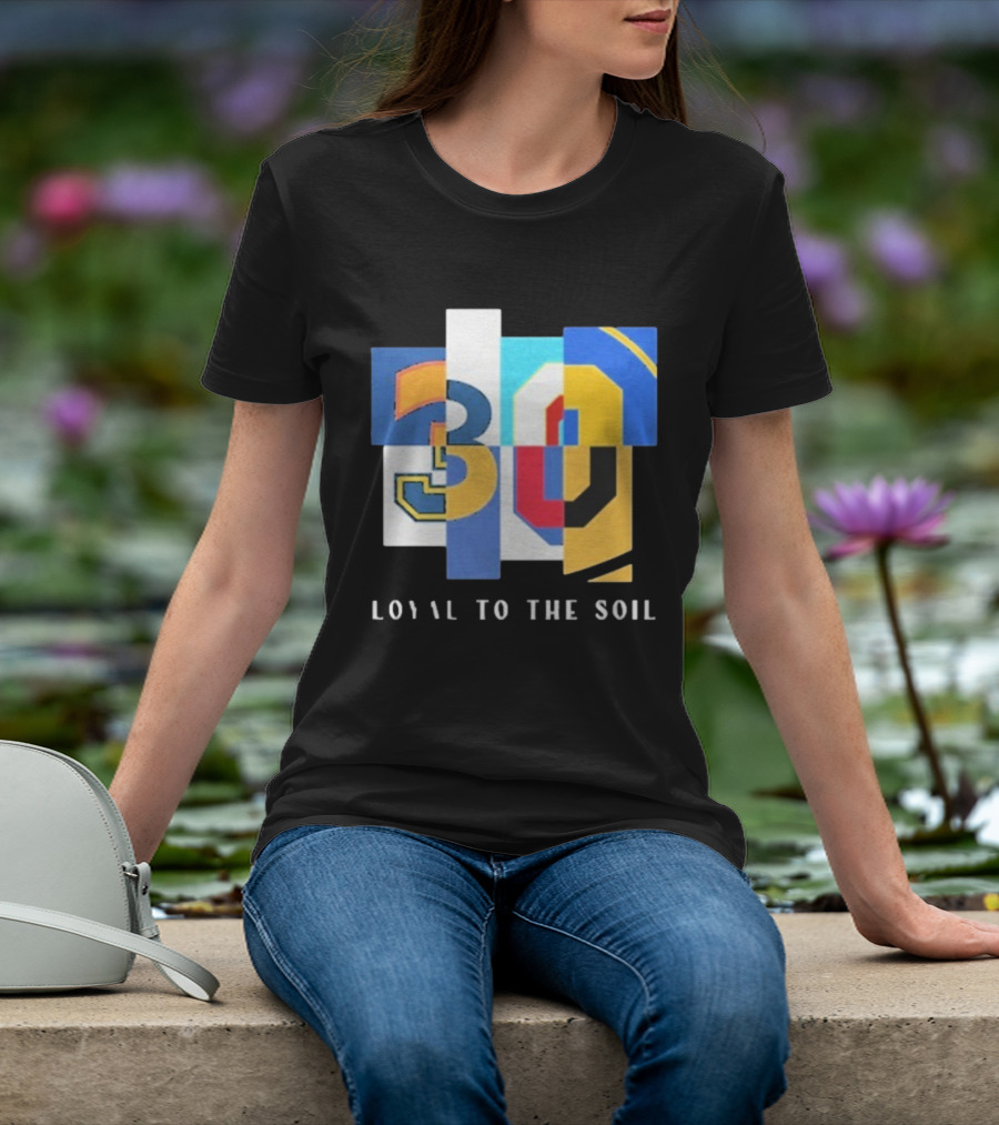 30 Loyal To The Soil Sports-Inspired Patchwork Style T-Shirt