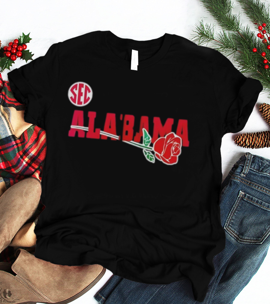 SEC Alabama Crimson Tide Rose Bowl 2026 T-Shirt