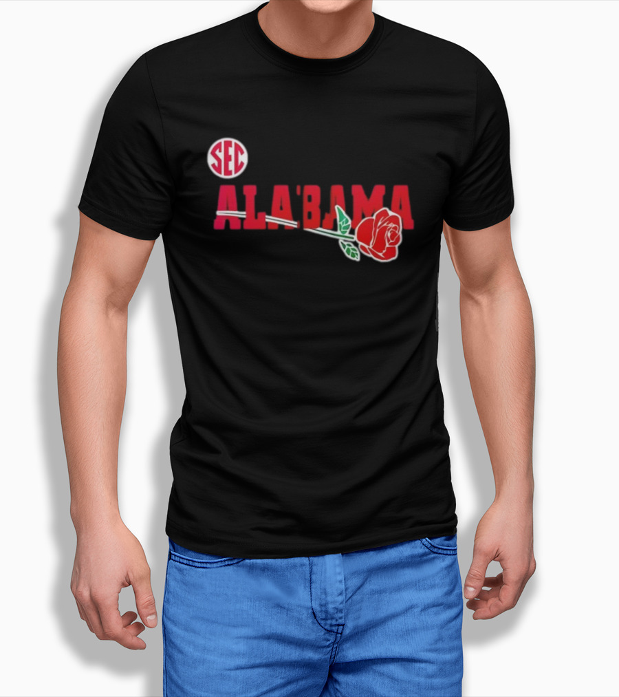 SEC Alabama Crimson Tide Rose Bowl 2026 T-Shirt