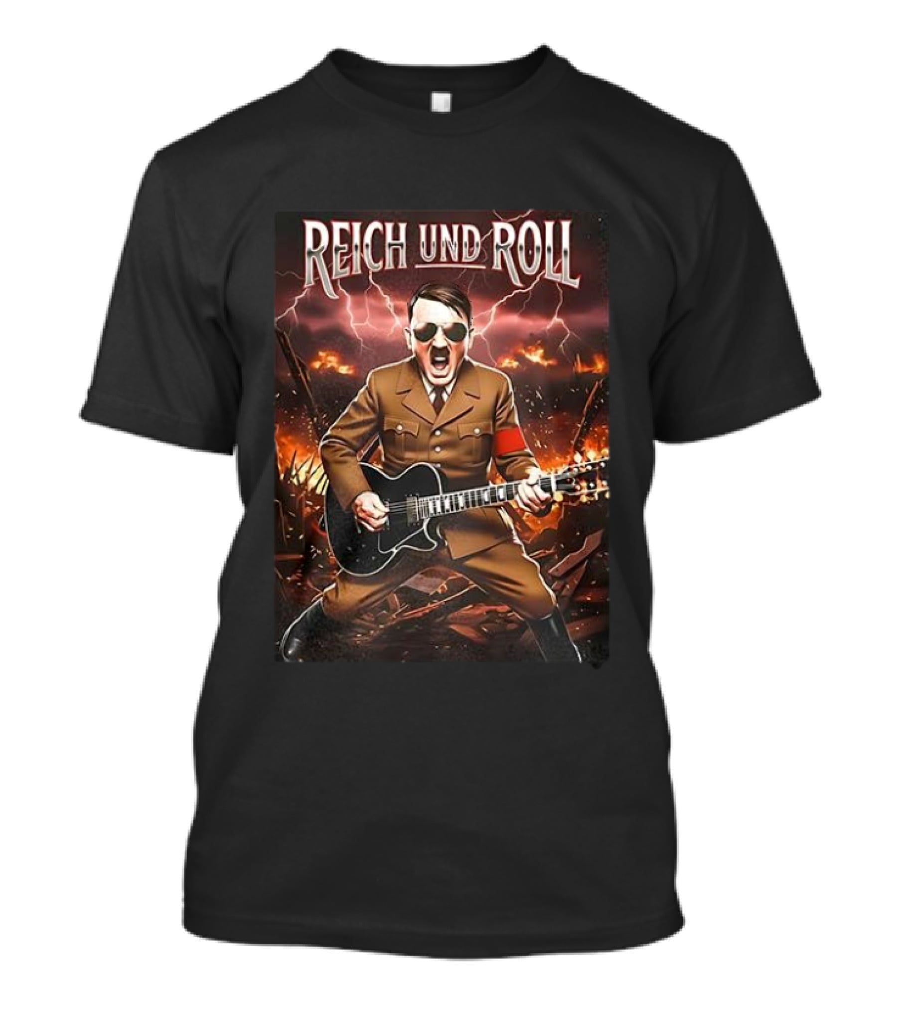 Adolf Hitler Reich Und Roll T-Shirt