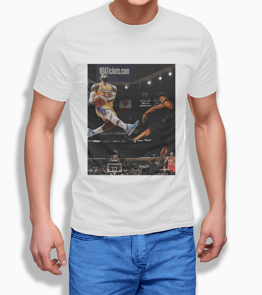 Alley Oop Lakers 23 NBA Anime Champions 2013 14 2017 18 T-Shirt
