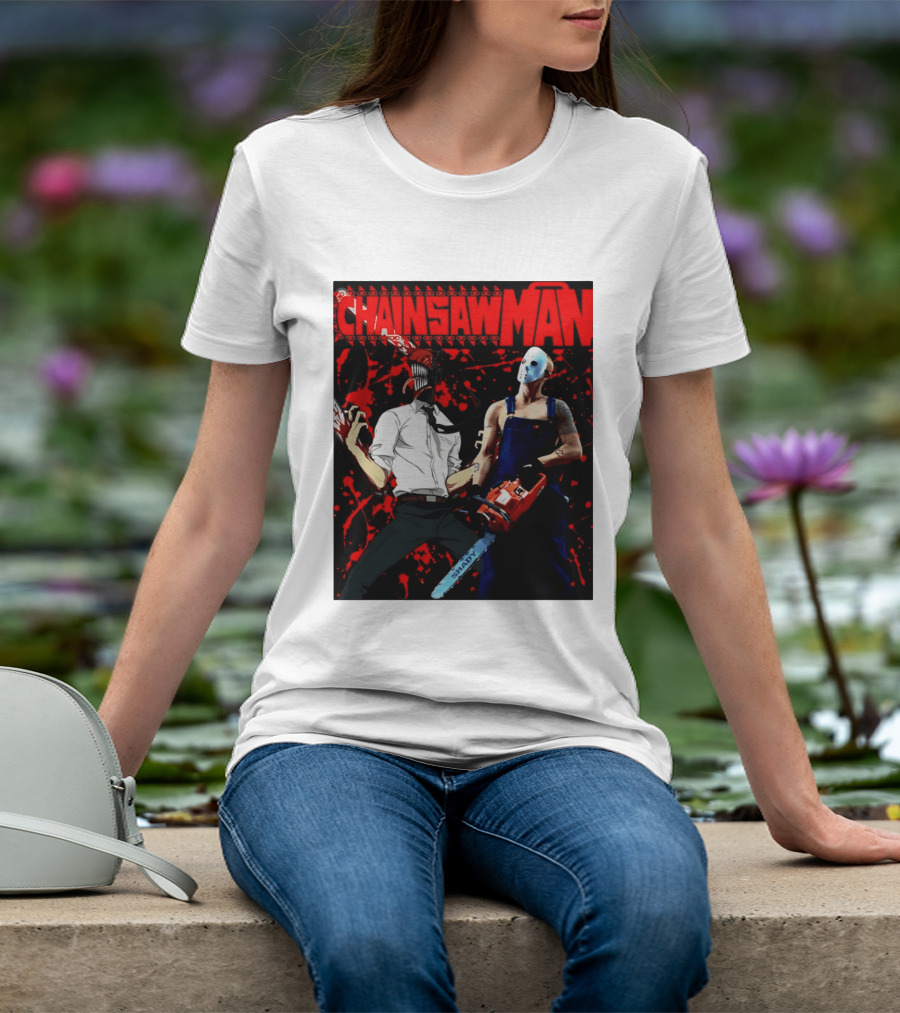Chainsaw Man Shady Anime Horror T-Shirt