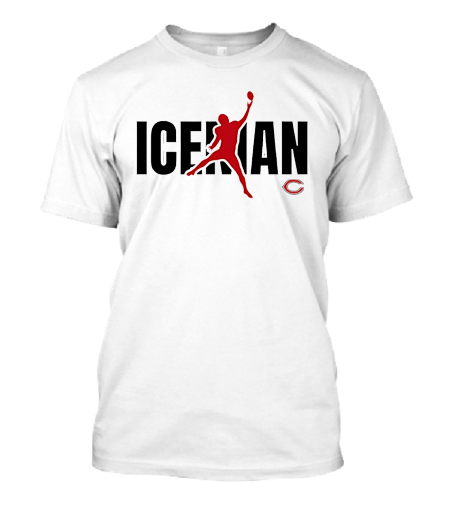 Chicago Bears Caleb Williams Iceman Jumpman C Logo Football T-Shirt