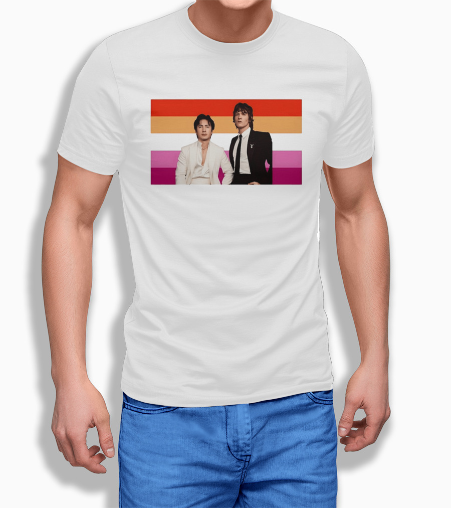 Hudson Williams Connor Storrie Lesbian Pride Flag Themes T-Shirt