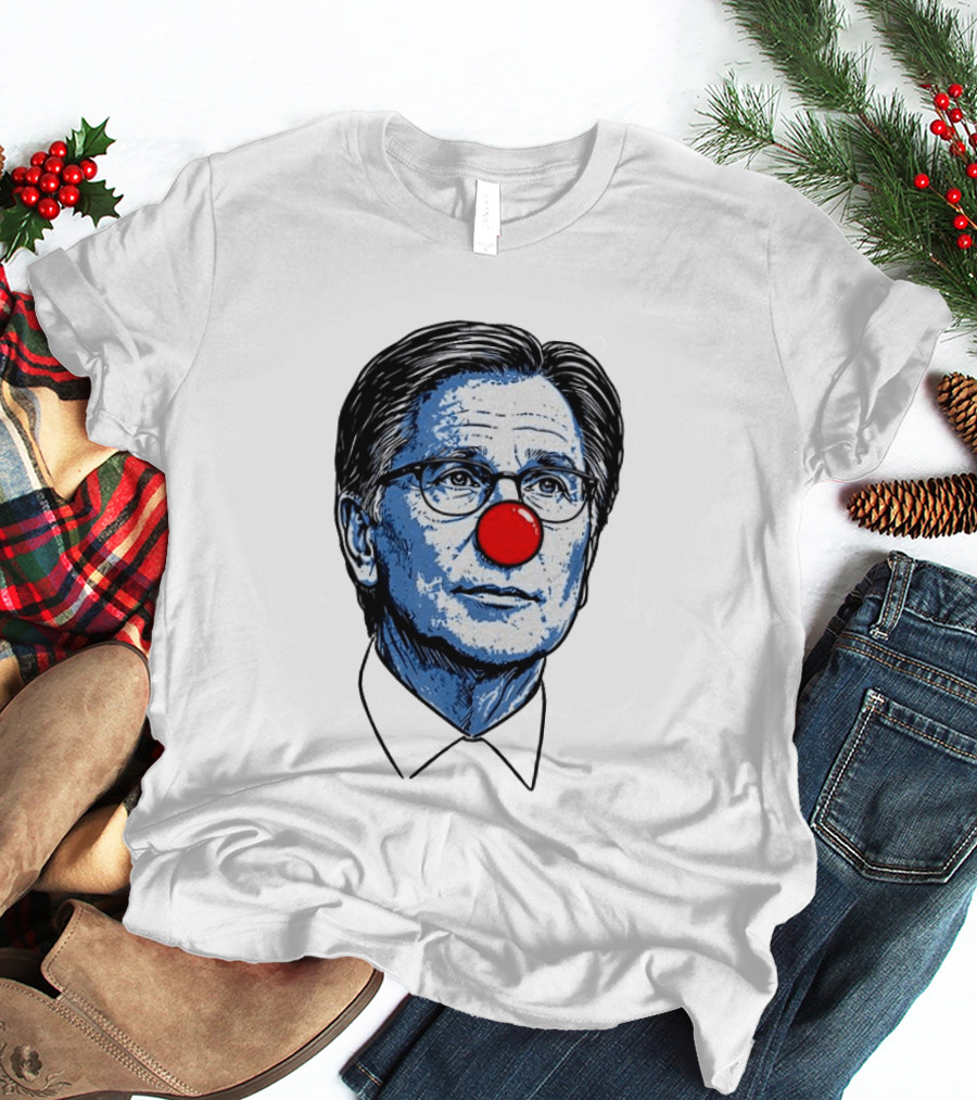 Dan Lifshatz Clown Red Nose Illustration Pop Culture T-Shirt