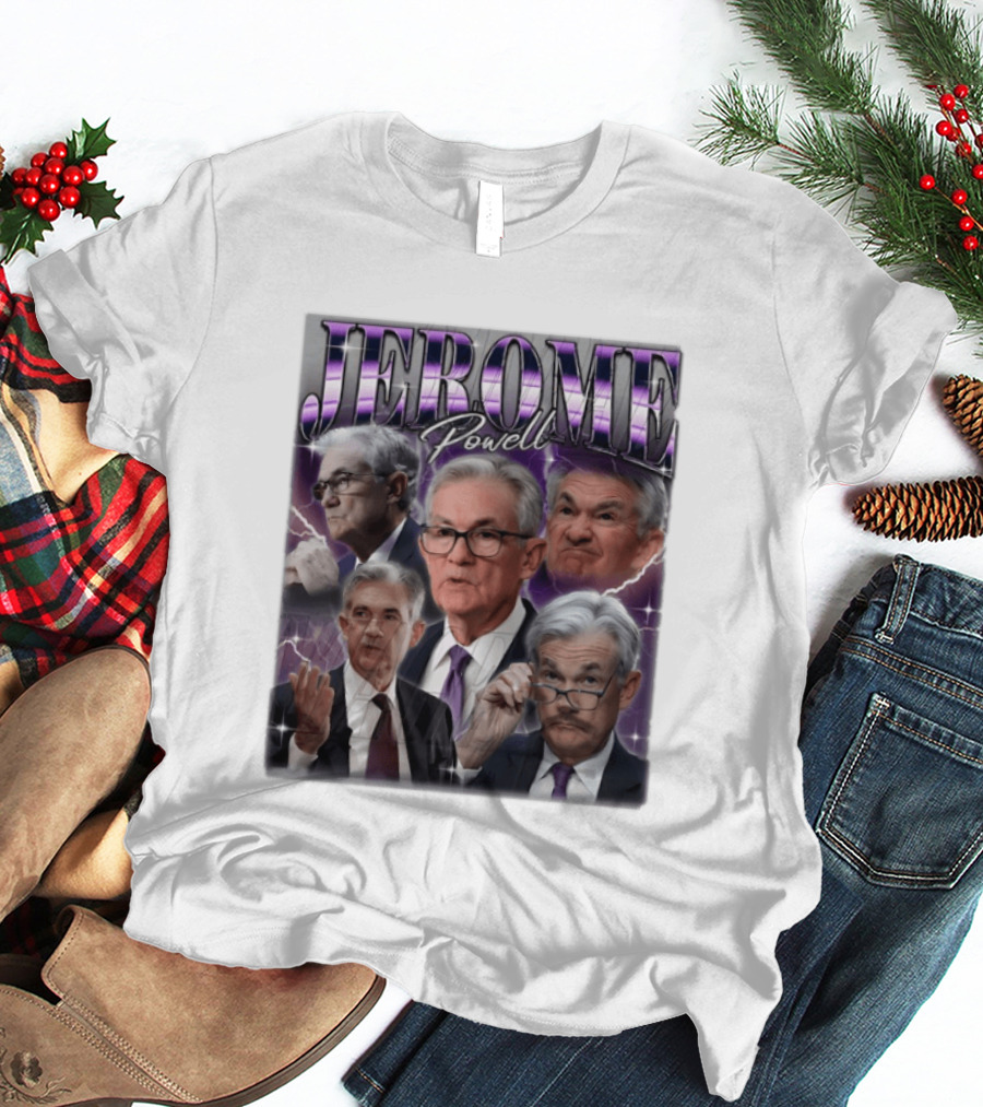 Jerome Powell Collage Multiple Expressions And Poses T-Shirt