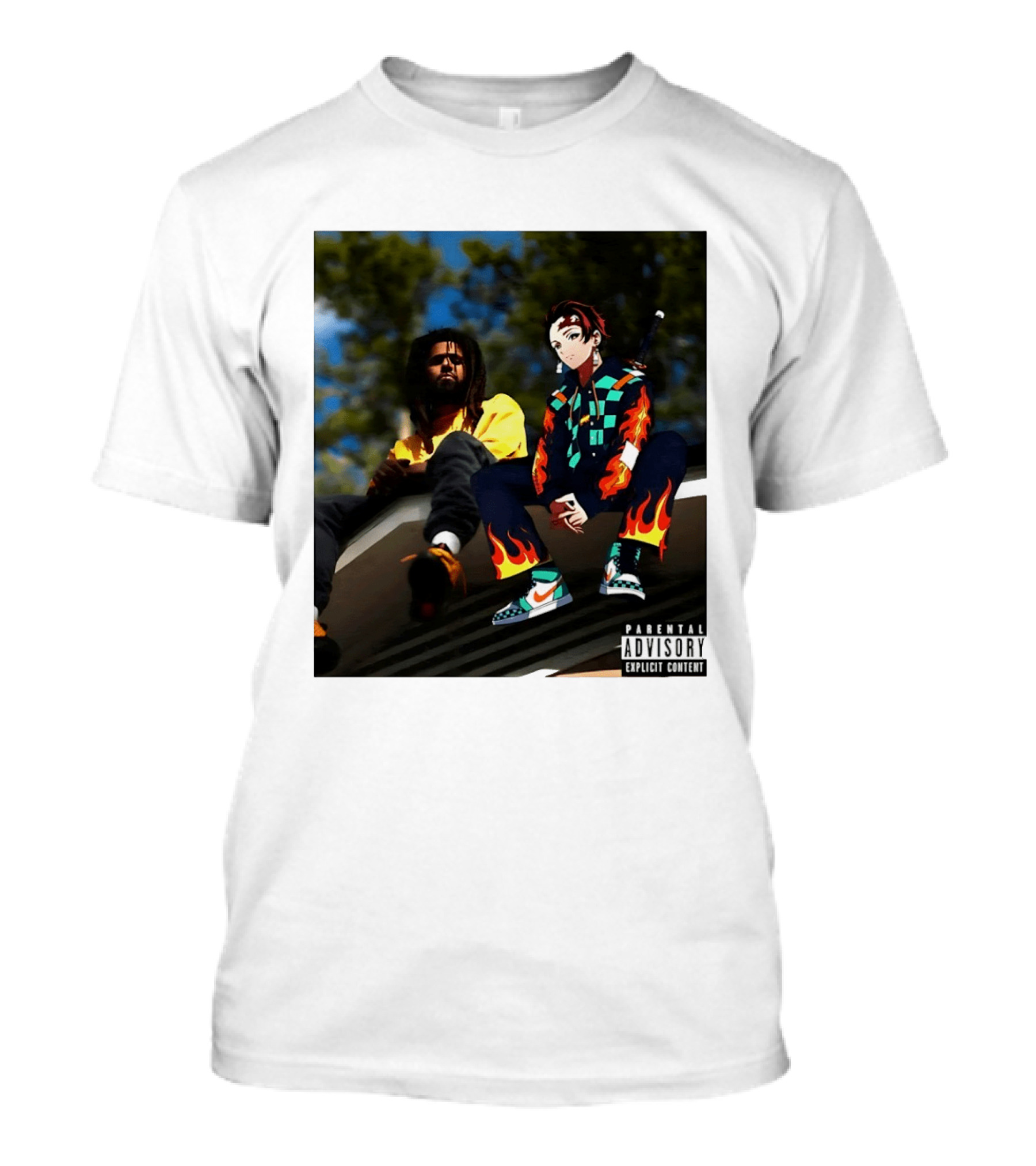 Forest Hills Scru Face Jean Tanjiro Kamado Parental Advisory Explicit Content T-Shirt