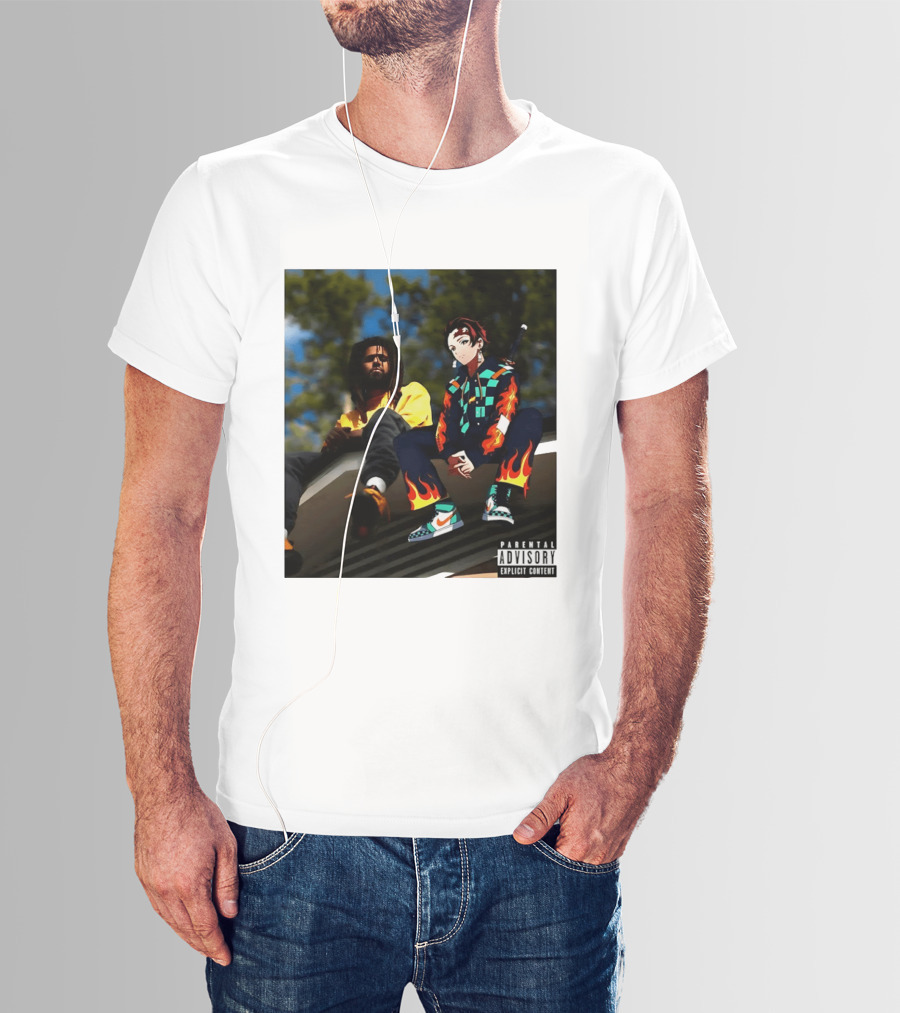 Forest Hills Scru Face Jean Tanjiro Kamado Parental Advisory Explicit Content T-Shirt