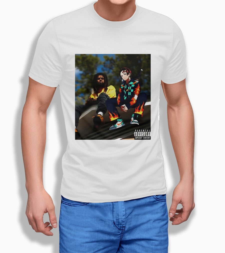 Forest Hills Scru Face Jean Tanjiro Kamado Parental Advisory Explicit Content T-Shirt