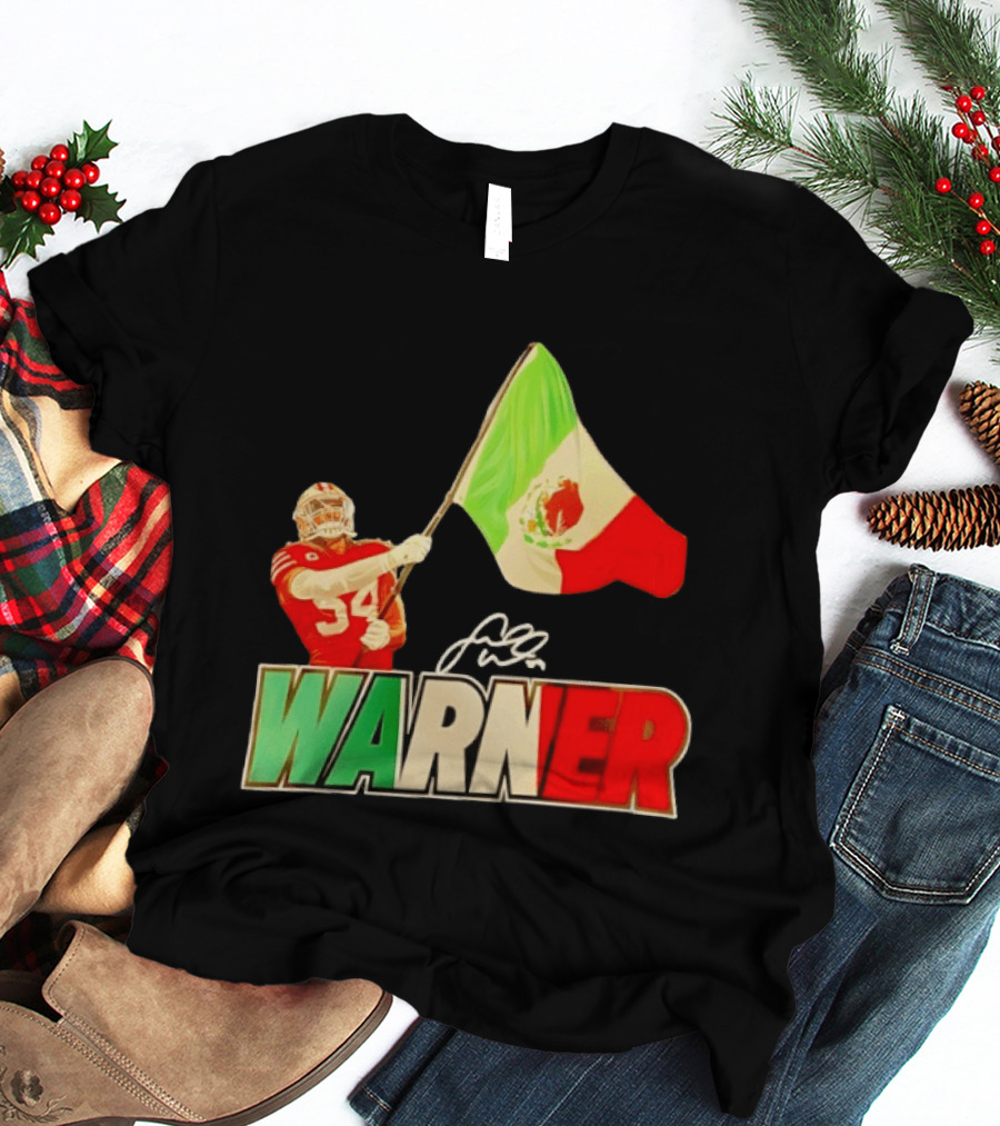 Fred Warner Mexico Flag San Francisco 49ers Player Celebration T-Shirt