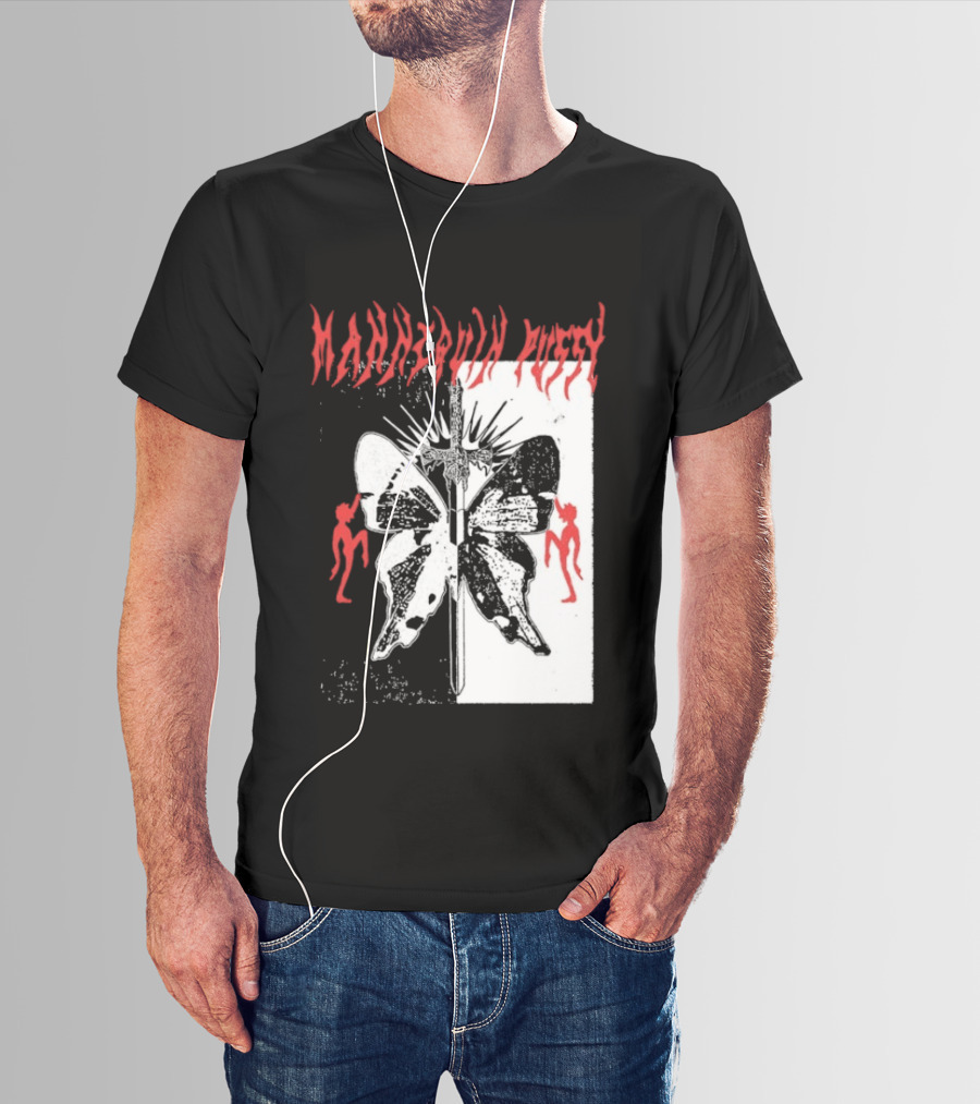 Mannequin Pussy Butterfly Gothic Aesthetic With Dancing Figures T-Shirt