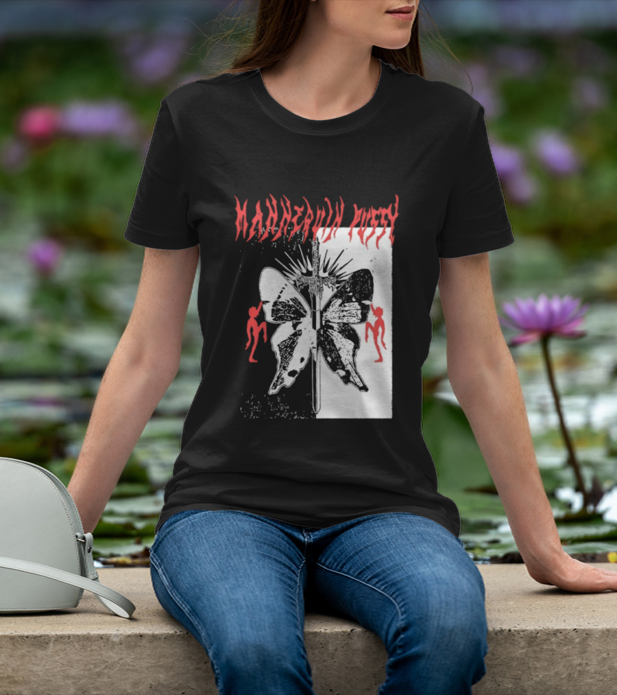 Mannequin Pussy Butterfly Gothic Aesthetic With Dancing Figures T-Shirt