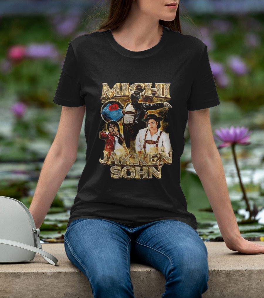 Michi Jakkensohn Billie Jeans Michael Parody Gold T-Shirt