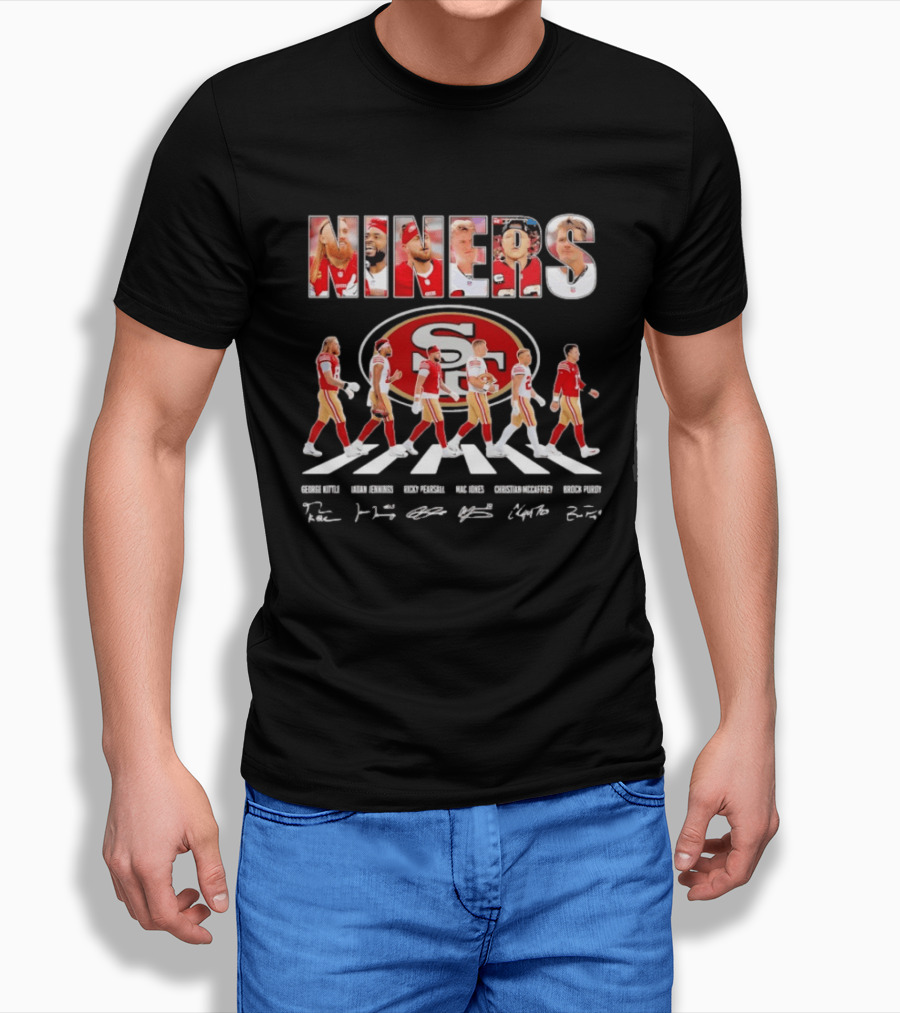San Francisco 49ers Abbey Road Bosa Kittle Warner Purdy Williams T-Shirt