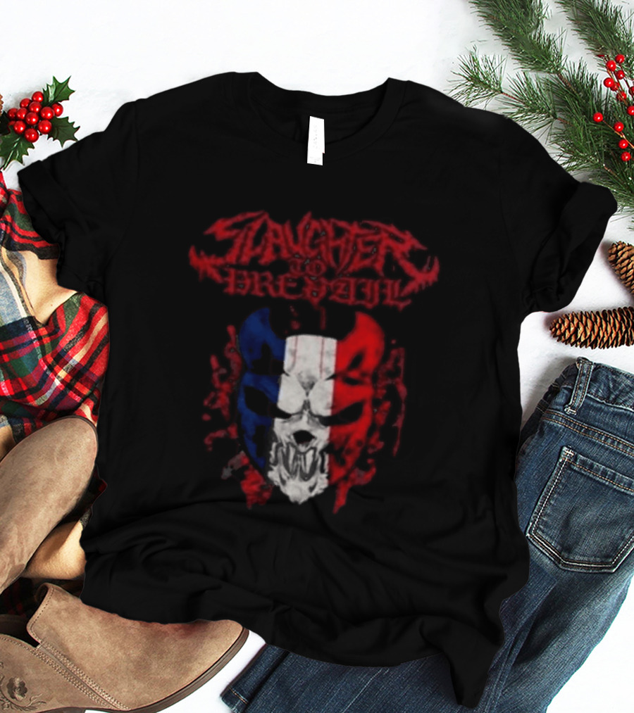 Slaughter To Prevail Mask Paris Pop Up Bataclan France 12 January 2026 Grizzly Winter Tour T-Shirt