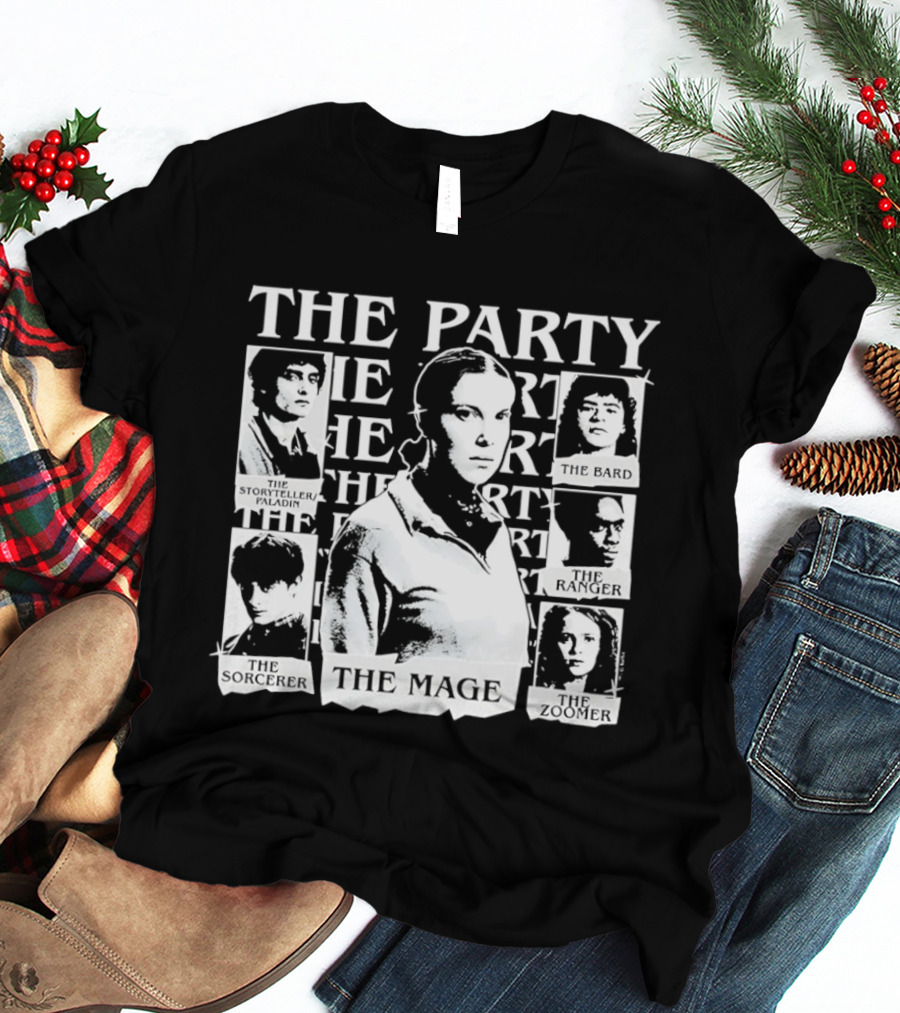 The Party The Rogue The Sorceress The Bard The Warrior The Healer The Mage T-Shirt