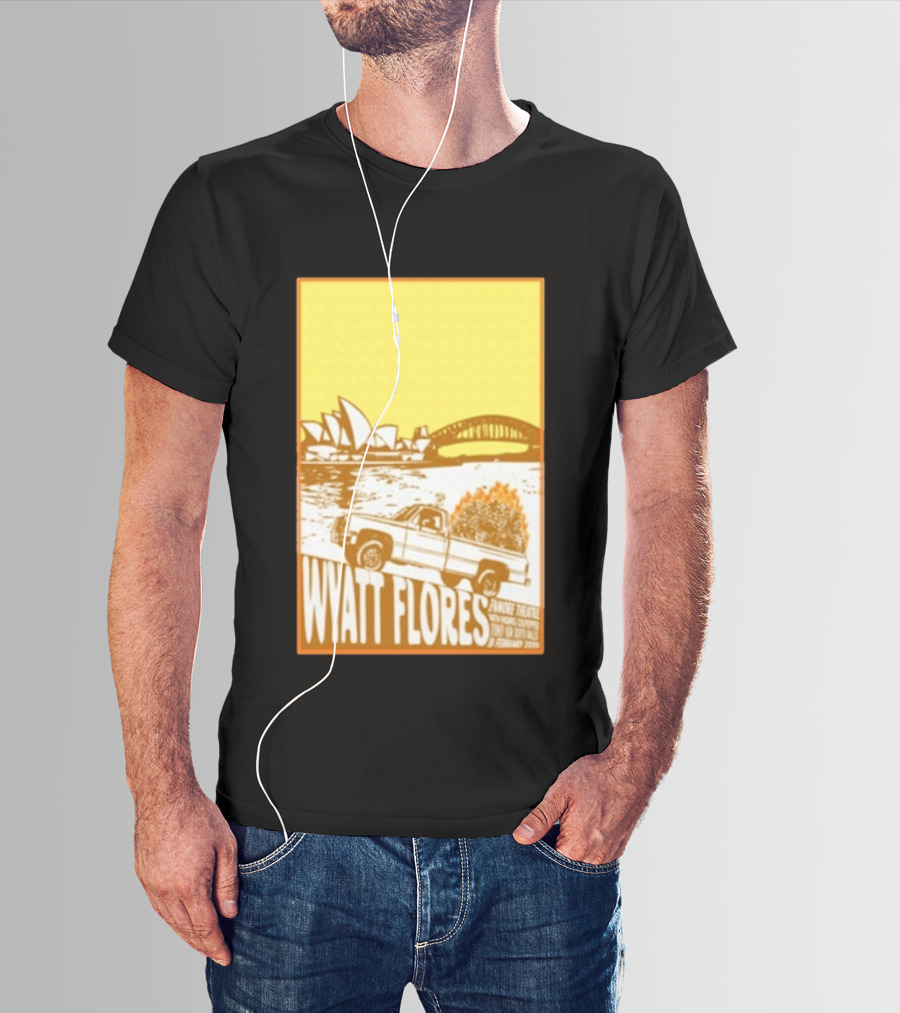 Wyatt Flores Sydney Opera House February 18 2026 Retro Truck Art New South Wales T-Shirt