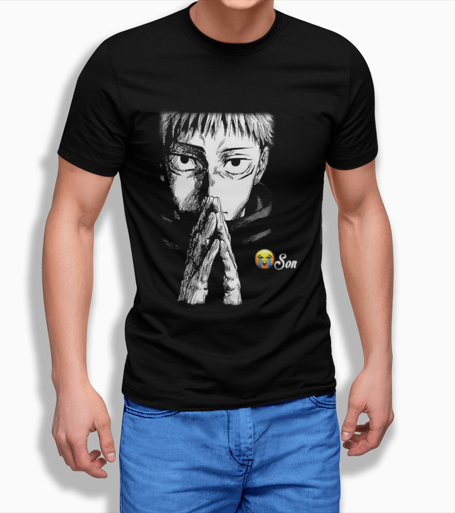 Yuji Itadori Jujutsu Kaisen Cryin Son Manga T-Shirt