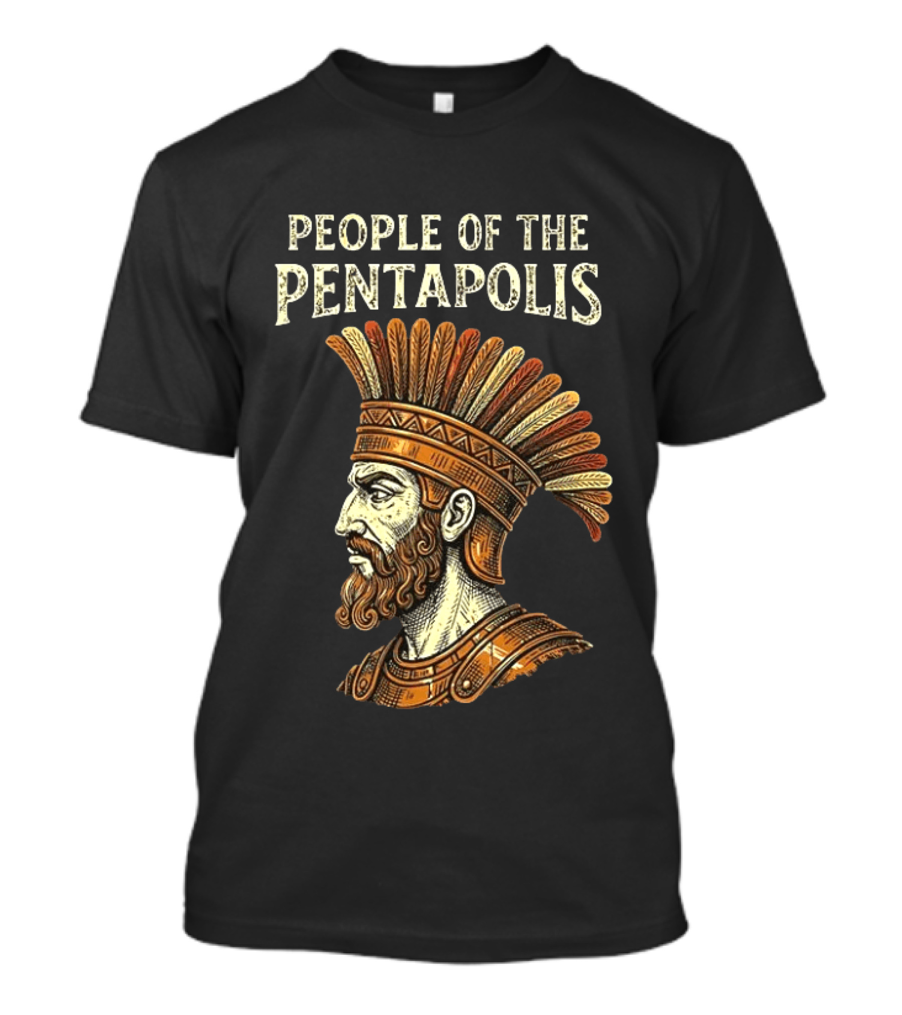 People Of The Pentapolis Ancient Philistine Warrior Bust T-Shirt