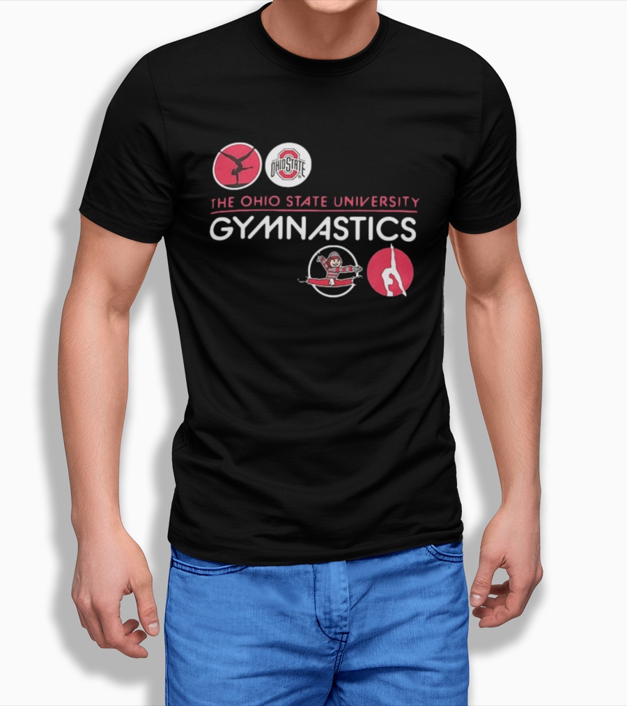 Ohio State University Gymnastics Buckeyes Team Spirit T-Shirt
