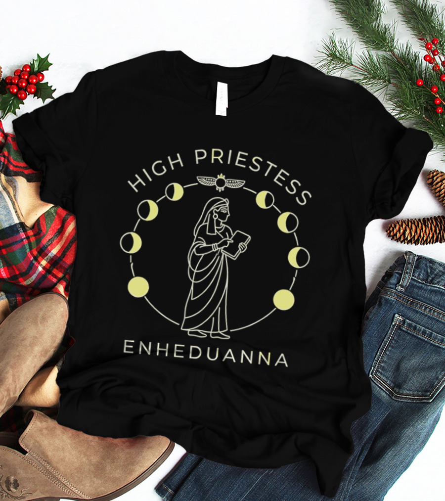 High Priestess Enheduanna Sumerian Moon Phases T-Shirt