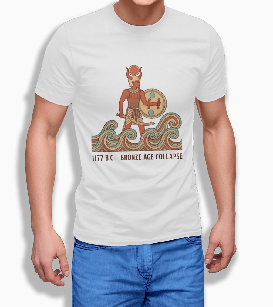 1177 BC Bronze Age Collapse Sea People Ancient Mediterranean Warrior T-Shirt
