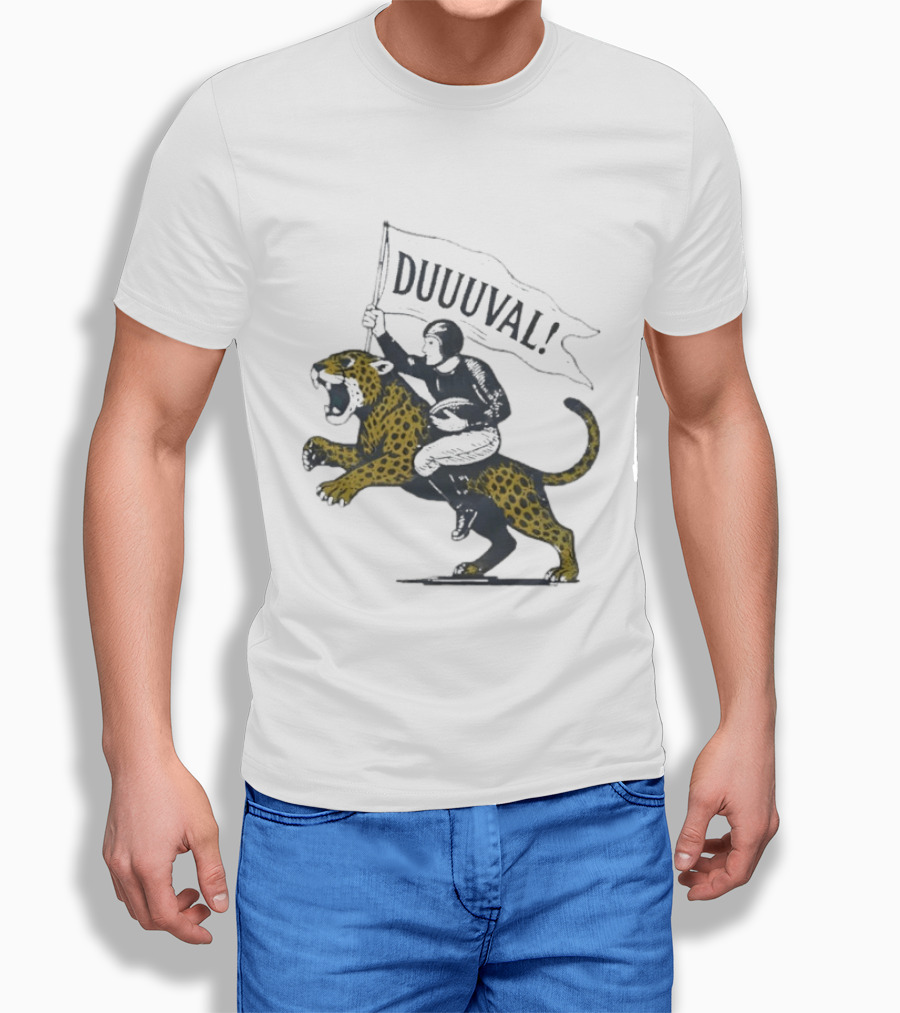 Duuuval Football Jaguar Rider Jacksonville T-Shirt
