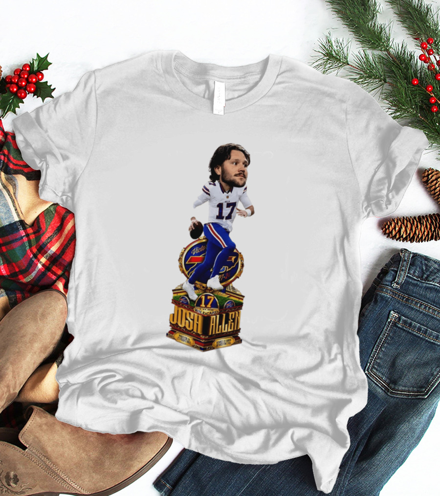 Josh Allen Buffalo Bills Victory 17 Wild Card Gamebreaker Caricature T-Shirt