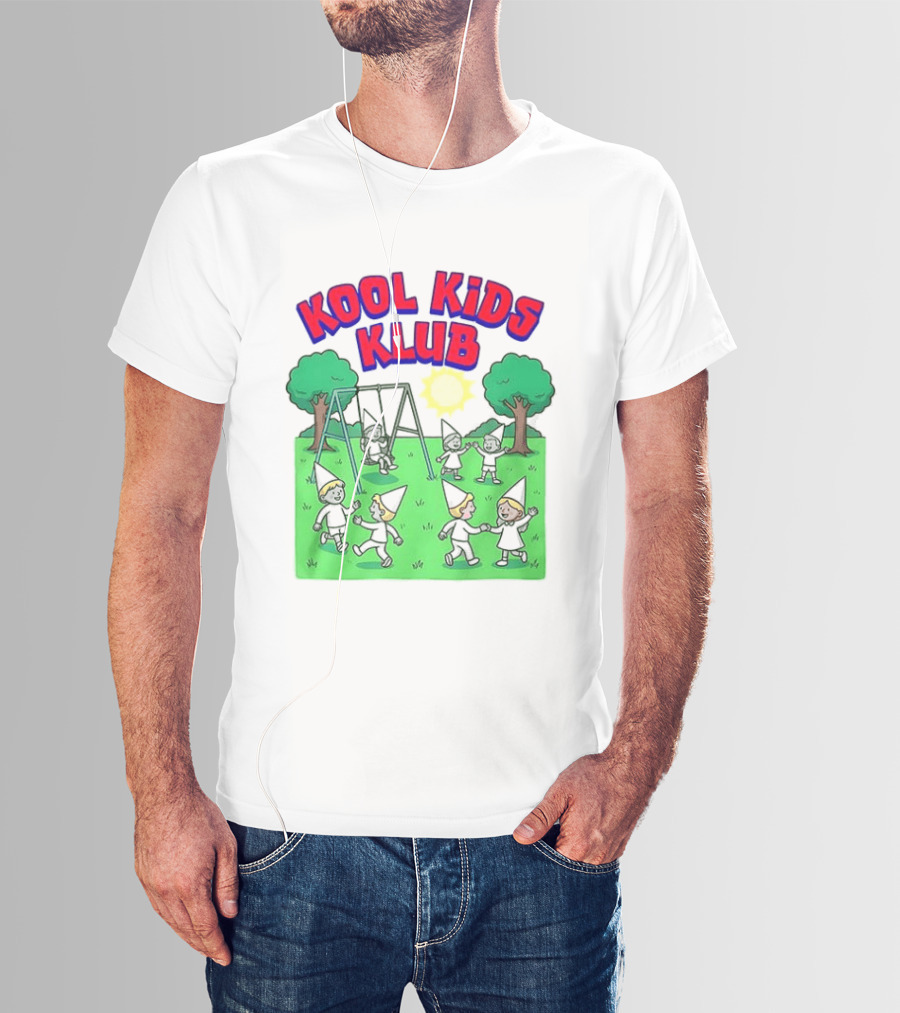 Kool Kids Klub Cartoon Playground Sun Swinging Scene T-Shirt